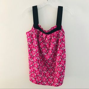 Ann Taylor Loft camisole w/ black ribbon detail